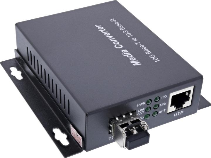 Actual product image InLine Netzwerk Media Konverter 10Gb/s TP zu SFP+ LWL (für LC Duplex) (Media converter)
