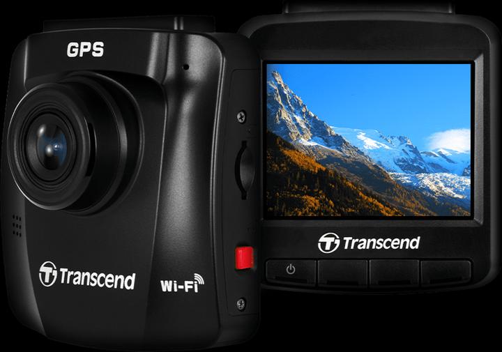 Actual product image Transcend DrivePro 250 incl. 32GB microSDHC TLC (Rechargeable battery, Built-in display, Bluetooth, Wi-Fi, GPS receiver, Full HD)