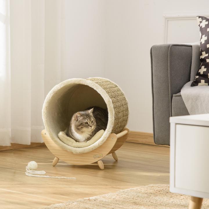 Actual product image PawHut Cat house with cushion (Cat)