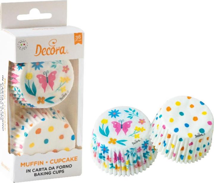 Image du produit Decora Caissettes à Cupcakes - Papillons (36 pcs) (5 cm)