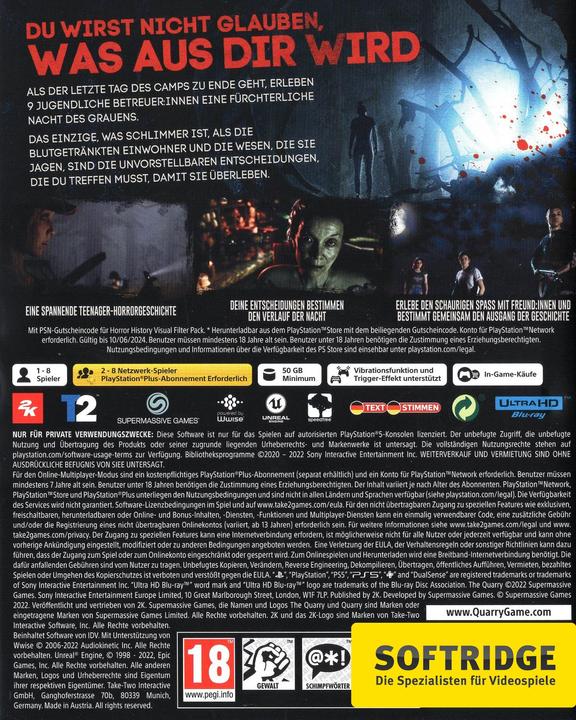 Actual product image 2K Games The Quarry (PS5, DE)