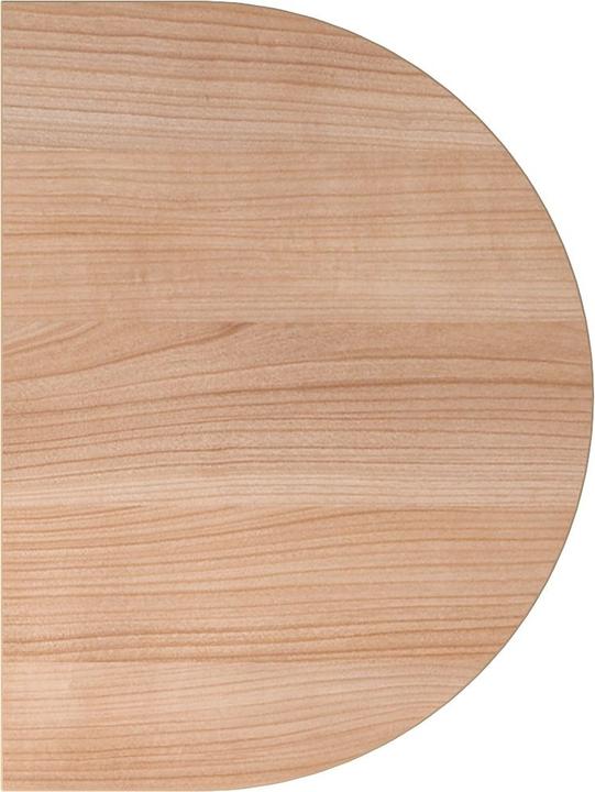 Actual product image MC Half-round extension element for MyTable XB desk with silver table frame