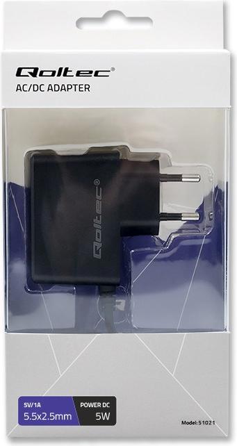 Image du produit Qoltec 51021 Alimentation enfichable 5W 5V (5 W)