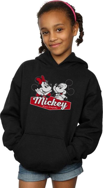 Immagine prodotto Disney Mickie And Minnie 90 Years Felpa con Cappuccio Ragazze (152, 158)