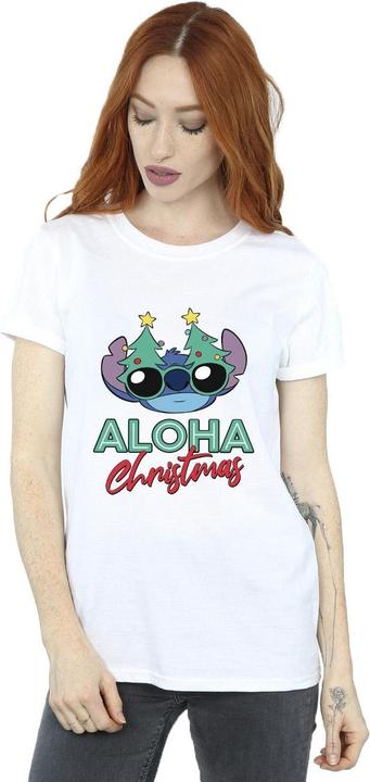 Immagine prodotto Disney Lilo And Stitch Christmas Tree Shades Maglietta Ampia Donna (3XL)