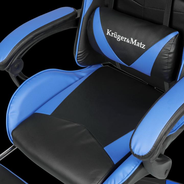 Image du produit Krüger&Matz Fauteuil de jeu Warrior GX-150 Gaming Chair, noir-bleu