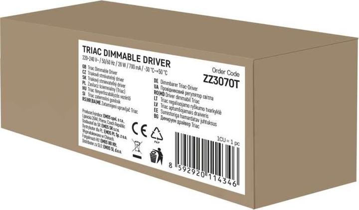 Image du produit Emos Pilote Triac dimmable pour luminaire LED 700mA 28W