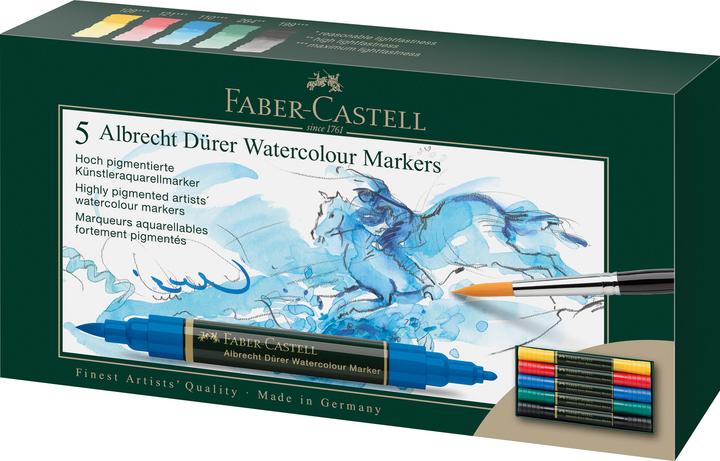Produktbild Faber-Castell Filzstift Albrecht Dürer 5er Set Standard (multicolour, 5 x)