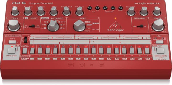 Immagine prodotto Behringer Analoghi di RD-6 rumpukone, punainen