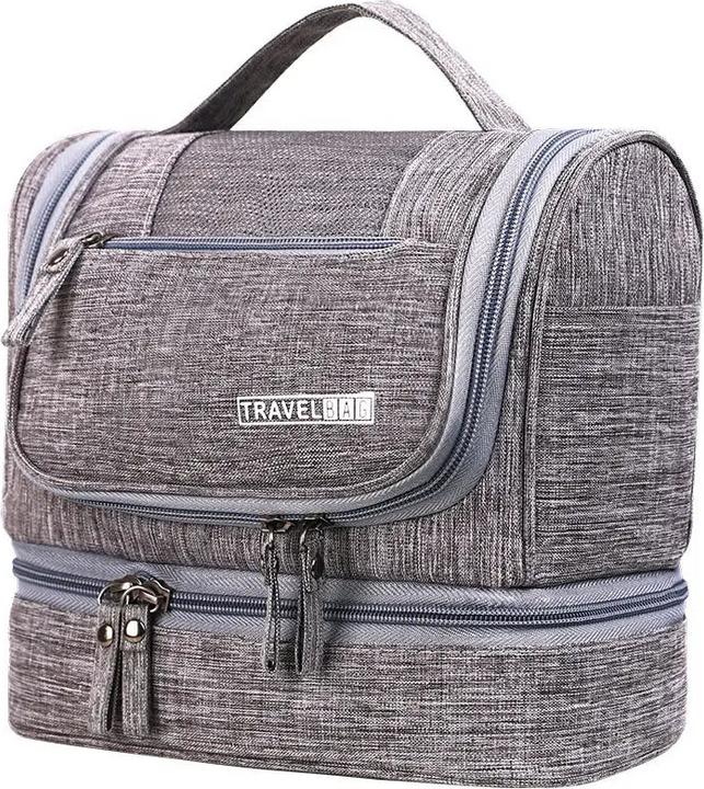 Image du produit Only-Bags.Store Necessaries Hanging Make Up Bag Organisateur de voyage Trousses de toilette Wash Toiletry Bag, gris