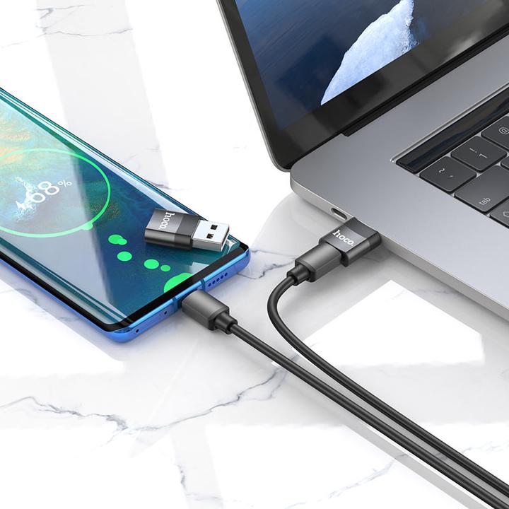 Productafbeelding Hoco USB-A (mannetje) naar USB-C (vrouwtje) adapter (USB 3.2 Gen 1)