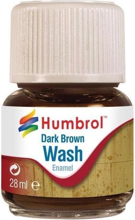 Actual product image Humbrol 28ml Enamel Wash Dark Brown