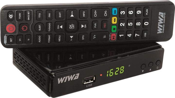 Produktbild Wiwa Esperanza EV104 TV set-top box Cable Black - H.265 - DVB-T (DVB-T, DVB-T2)