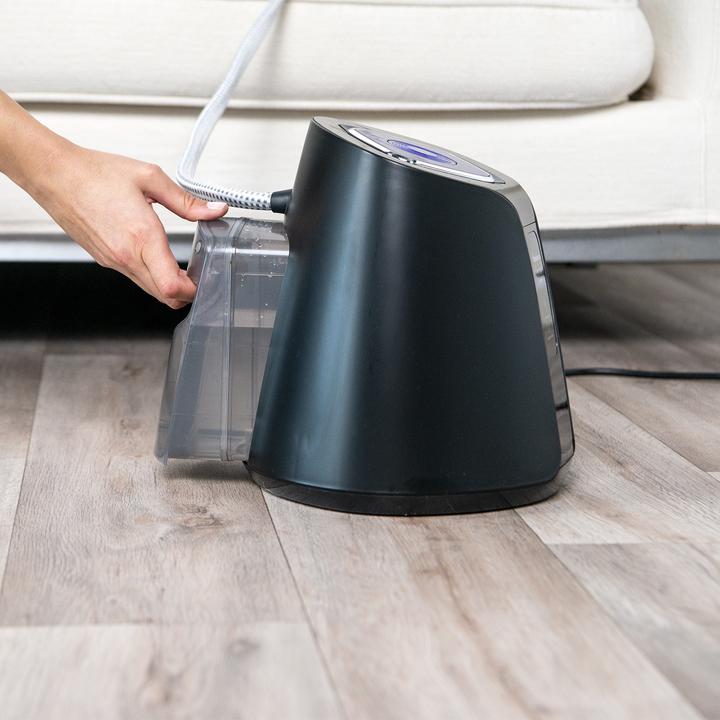 Image du produit Taurus Sliding Care Non Stop Nettoyeur à vapeur vertical 1,2 l 2500 W Noir, Argent (7 bar, 2500 W)