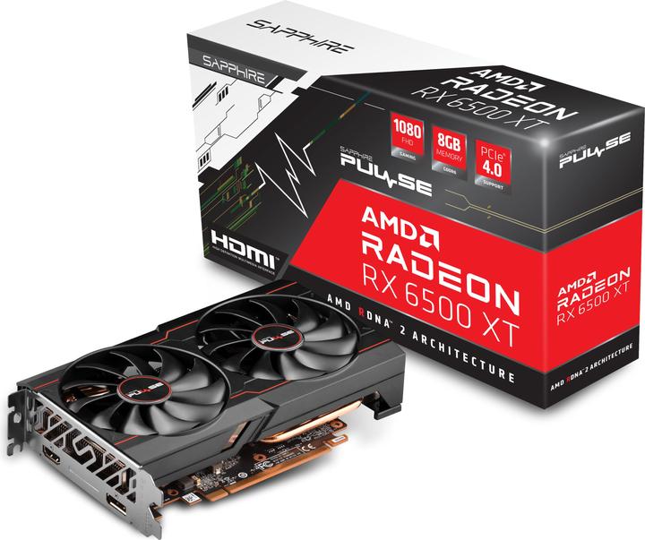 Actual product image Sapphire Pulse Radeon RX 6500 XT OC (8 GB)