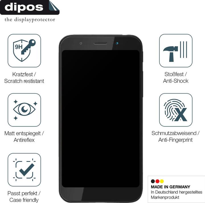 Produktbild Dipos Anti-Shock Displayschutz Matt 9H (1 Stück, Shift SHIFT5me)