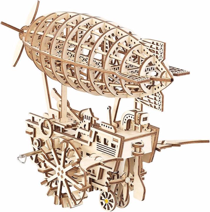 Immagine prodotto Simulus Dirigibile di legno a vento in stile Steampunk, kit da 349 pezzi