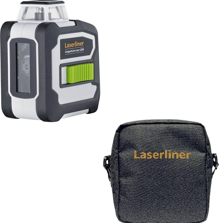 Actual product image Laserliner CompactLine-Laser G360 cross line laser incl. bag Range (max