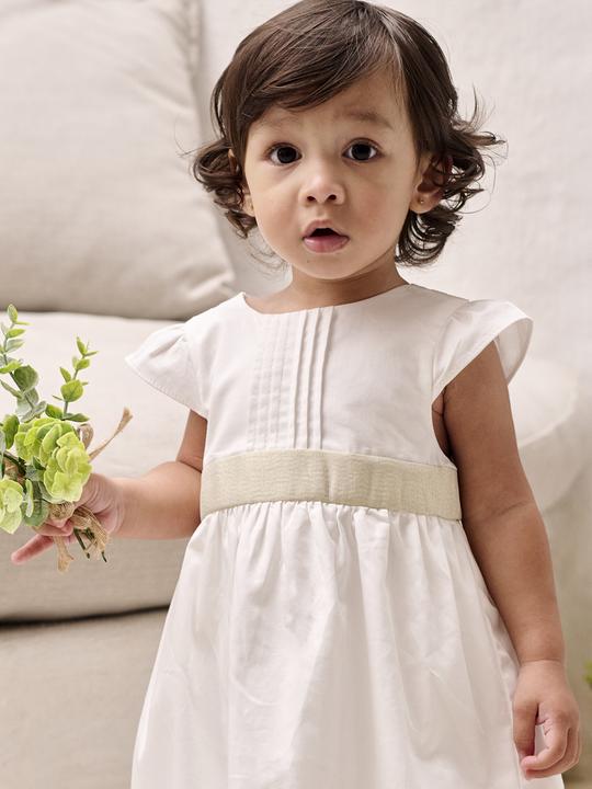 Actual product image Vertbaudet Mädchen Baby Festkleid mit Schleife hinten (80)