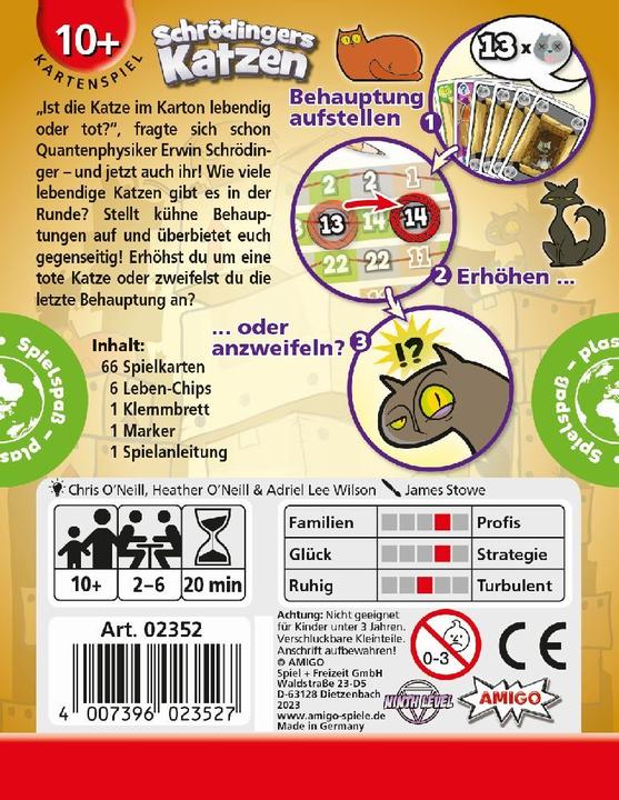 Actual product image Amigo Schrödinger's cats (German)