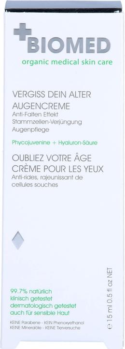 Actual product image Biomed Forget Your Age Eye Care Cream (Crème, 15 ml)
