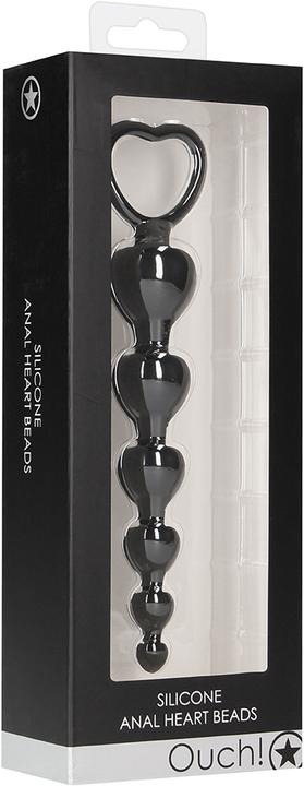 Actual product image Ouch! Anal Heart Beads