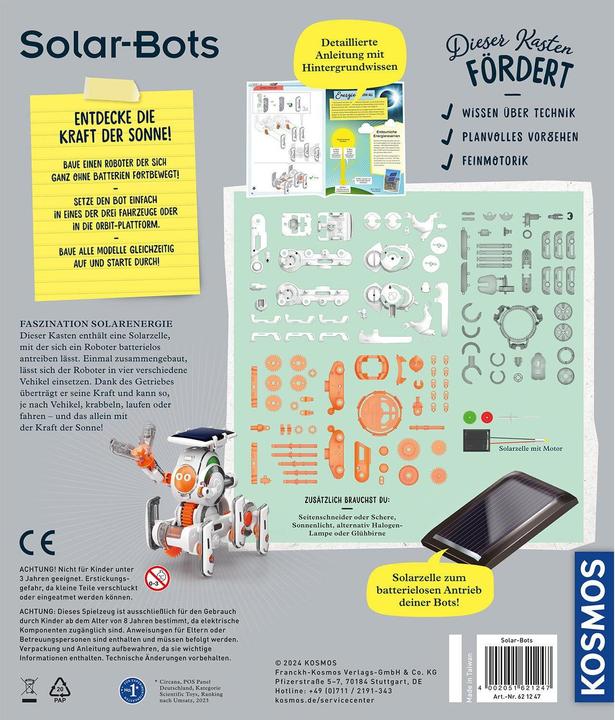 Actual product image Kosmos Solar bots