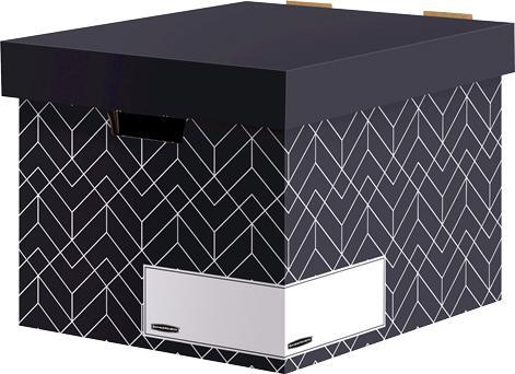 Produktbild Bankers Box 5 Archivboxen mitternachtsblau/weiss 34,0 x 39,0 x 29,1 cm