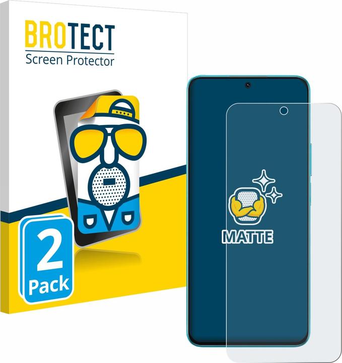Actual product image BROTECT Anti-glare screen protector matt (2 Piece, Honor X8a)