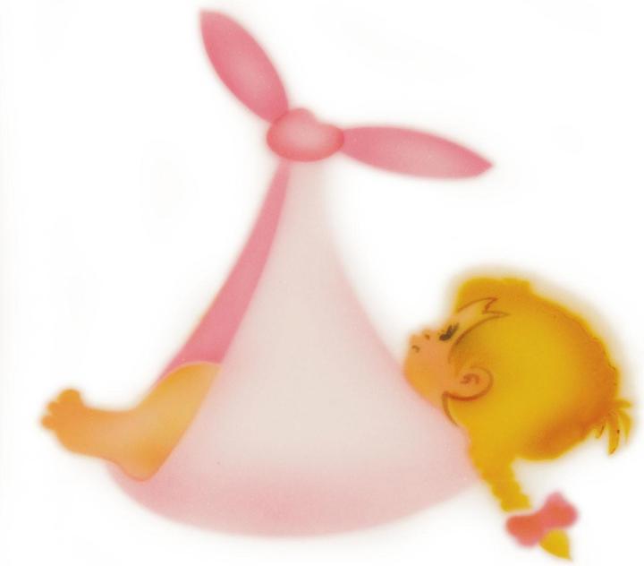 Produktbild Martellato Airbrush Schablone Baby Mädchen