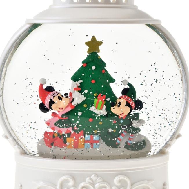 Actual product image Disney Mickey & Minnie snow globe music & light lantern Christmas