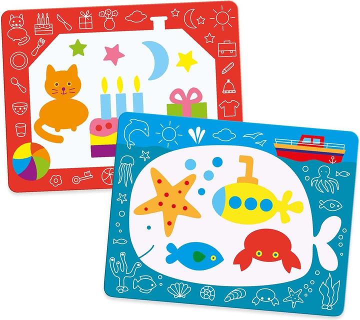 Actual product image Djeco Magic coloring pictures magic doodles
