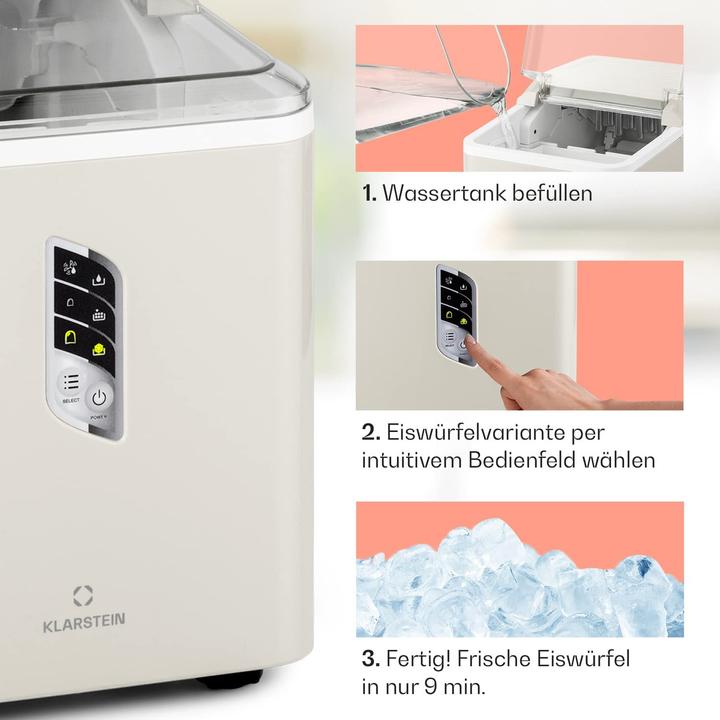 Produktbild Klarstein Eiswürfelmaschine Creme