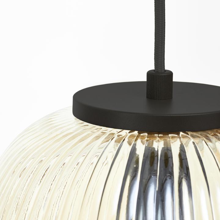 Image du produit Brilliant Suspension Kaizen 3 lampes ambre-ambre/noir mat (E27)