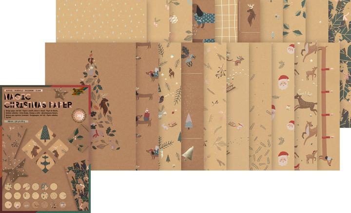 Produktbild Folia Designpapier Magic Christmas A4, 115/270 g/m², 20 Blatt (270 g/m², 1 x)