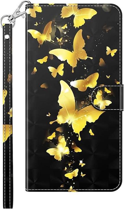 Immagine prodotto Cover-Discount Custodia farfalla effetto glitter oro (Samsung Galaxy S24)