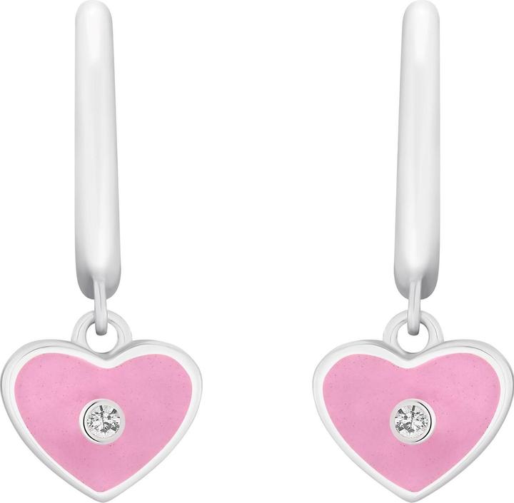 Immagine prodotto Prinzessin Lillifee Gioielli per orecchie da bambina, argento 925, zirconi (sintetici) | cuore (Argento 925)
