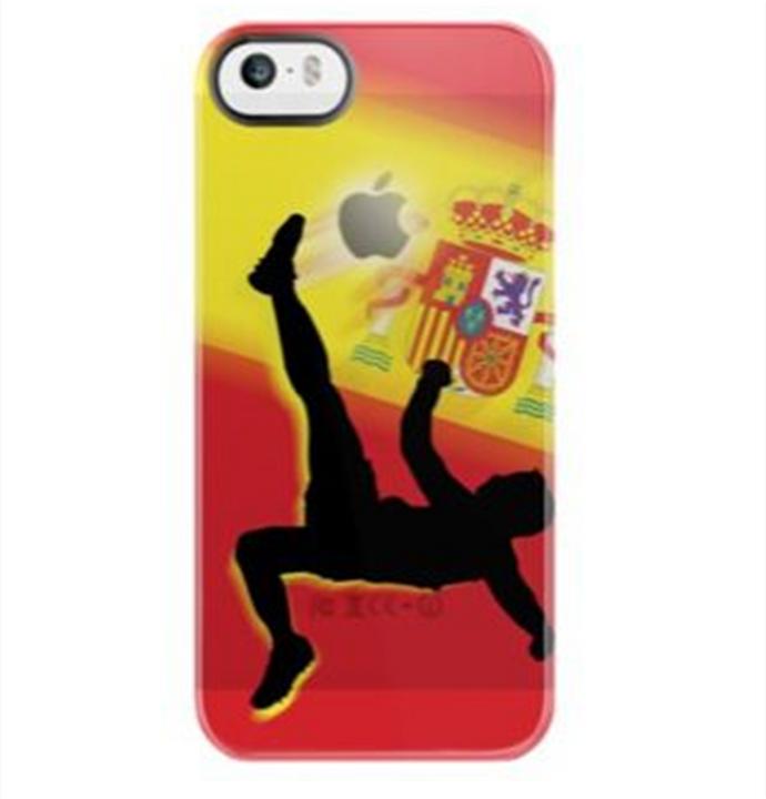 Actual product image Uncommon Deflector Case for iPhone 5/5S/SE Spain Bicycle Kick (Apple iPhone 5, Apple iPhone 5s, Apple iPhone SE)