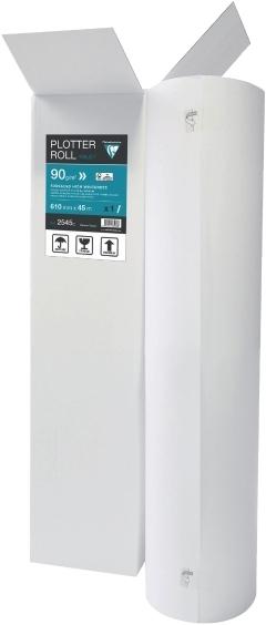 Clairefontaine Inkjet plotter roll, (W)610 mm x (L)45 m (90 g/m², 4500 cm, 61 cm)