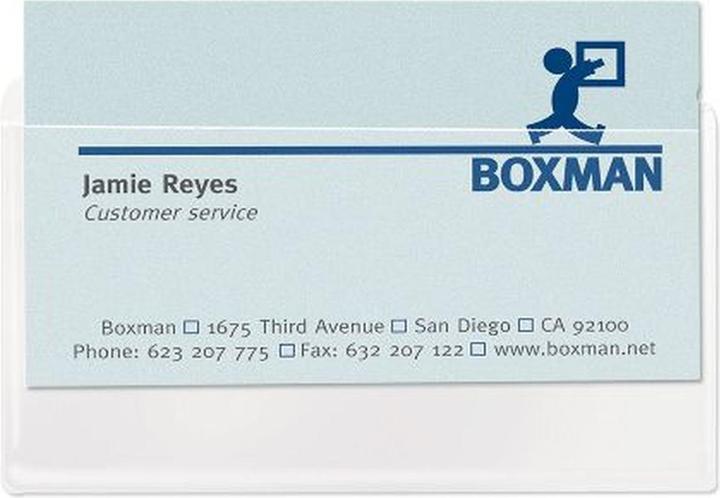 Actual product image Business card pockets 95x60mm (95 x 60 mm)