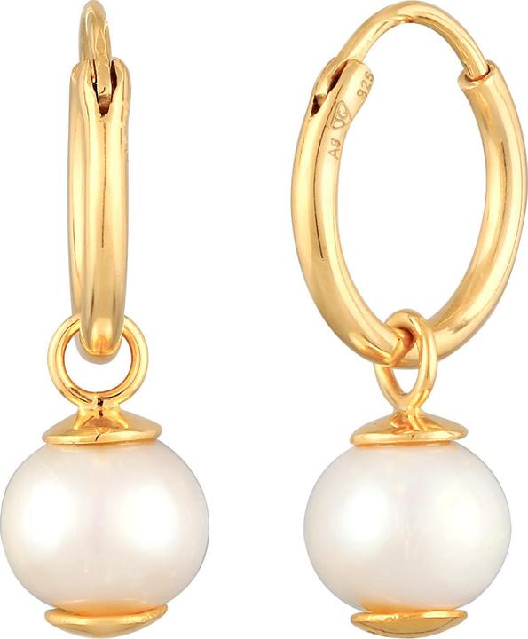 Produktbild Elli Ohrringe Creolen Süsswasserperle Einhänger 925 Silber (925 Sterling Silber)