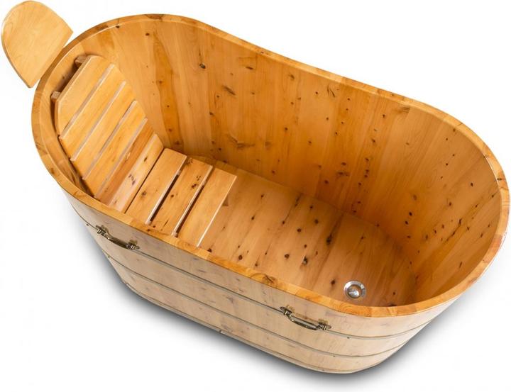 Actual product image PureHaven Wooden bathtub (120 l, 120 cm, 62 cm)