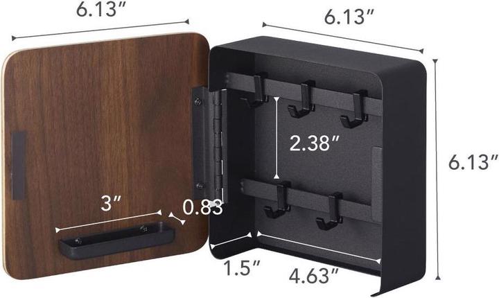 Produktbild Yamazaki Magnetischer Schlüsselkasten RIN (16 x 6 x 16 cm)