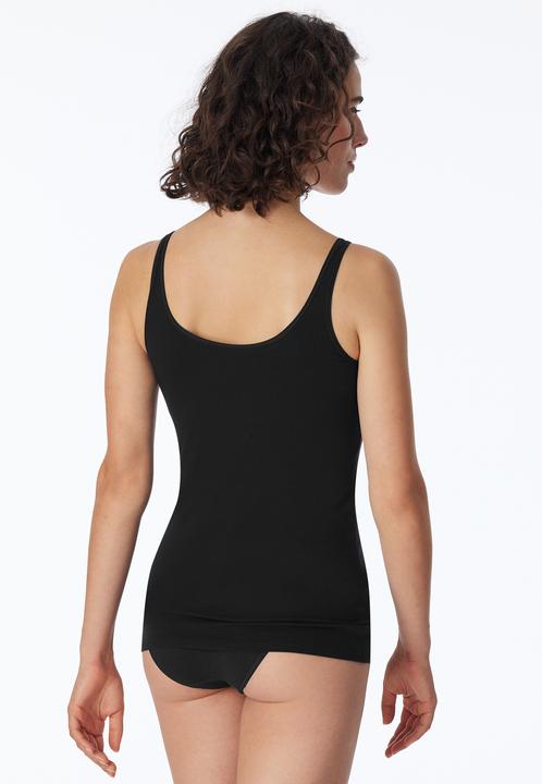 Actual product image Schiesser 2 Pack 95/5 Organic Cotton Strappy Top (34)