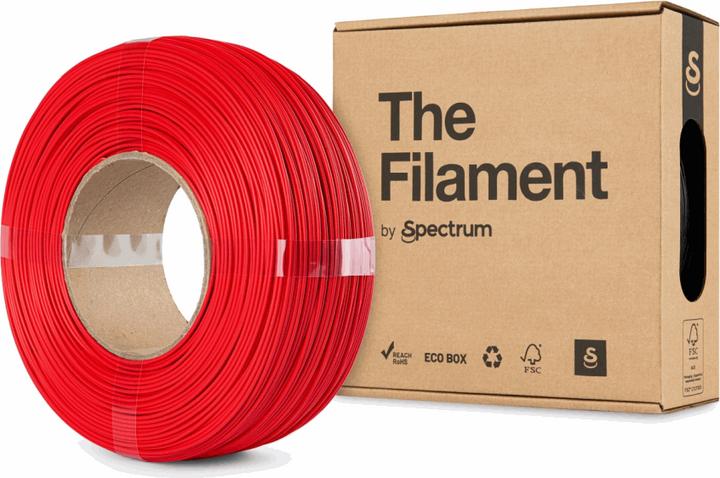 The Filament ReFill PLA HS 1.75mm FIRE RED 1kg (PLA, 1.75 mm, 1000 g, Rot)