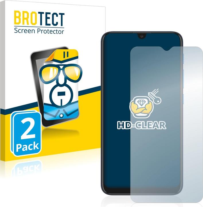 Actual product image BROTECT Screen Protector Clear (2 Piece, Motorola Moto E7i Power)