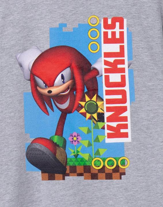 Actual product image Sonic The Hedgehog Childrens/Kids Knuckles Short-Sleeved T-Shirt (146, 152)