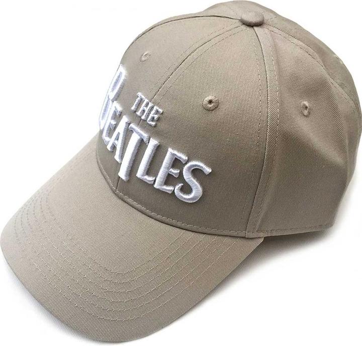 The Beatles Beatles White Drop T Logo Sand Baseball Cap