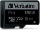 Immagine prodotto Verbatim microSDXC Pro 128GB Class 10 UHS-I (128 GB, microSDXC, U3, UHS-I)