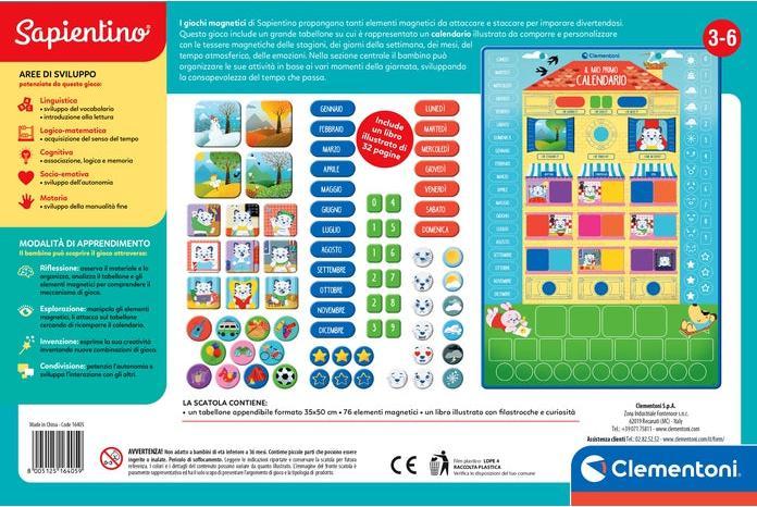 Actual product image Clementoni First Magnetic Calendar